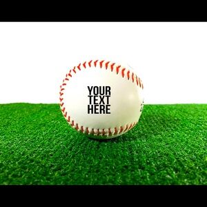 Baseball With Your Custom Name and # Printed On It